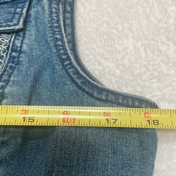 NWT Christopher & Banks Size S Denim Vest - Picture 6 of 9